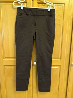 LOFT Chocolate Brown Skinny Ponte Pants